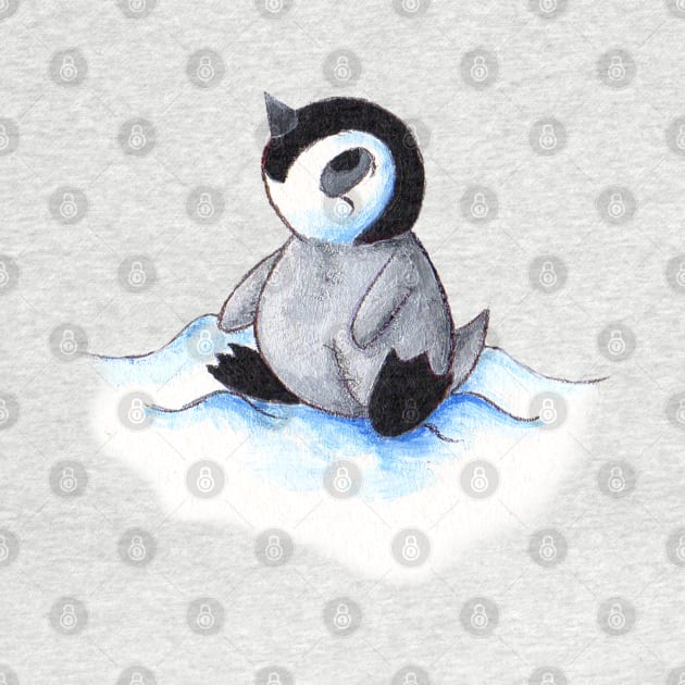 Little Winter Fluffball by KristenOKeefeArt